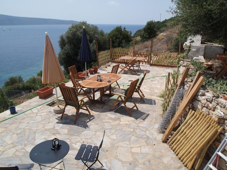 Villa With Breathtaking Views And Private Beach Agios Dimitrios  Экстерьер фото