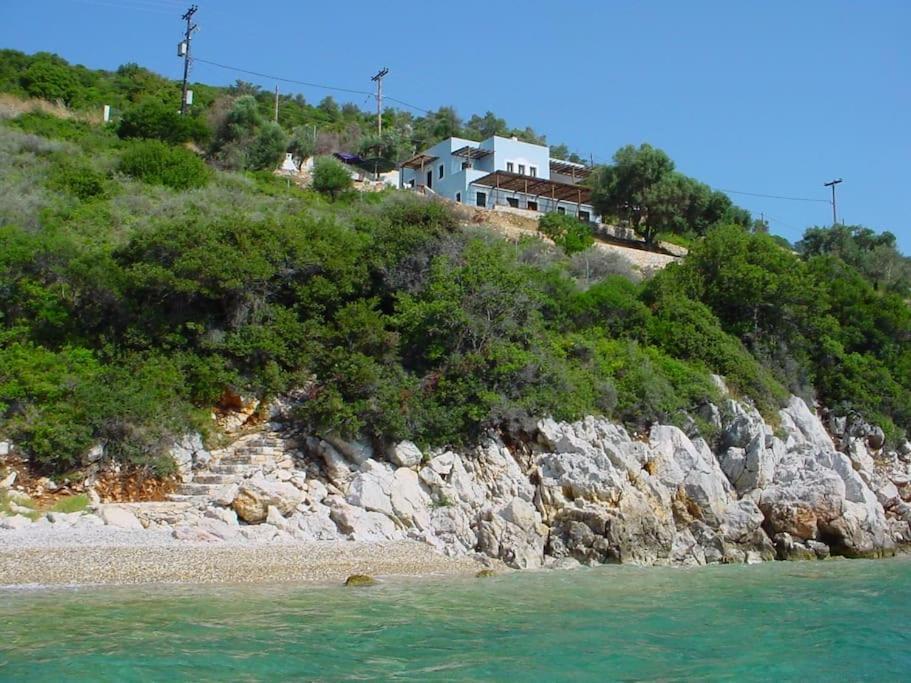 Villa With Breathtaking Views And Private Beach Agios Dimitrios  Экстерьер фото